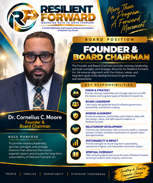Dr. Cornelius C. Moore Th.d — Founder & Board Chairman poster